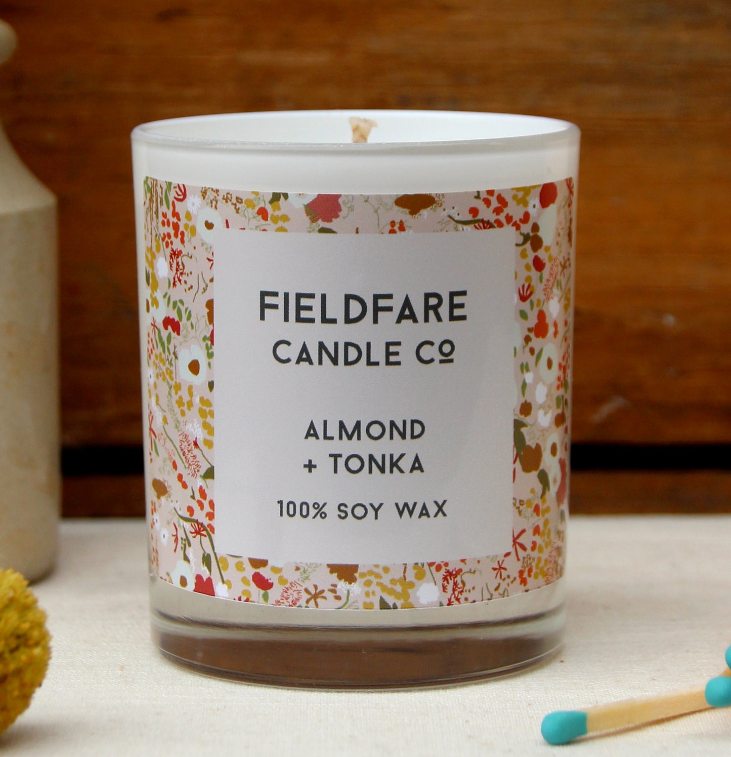 Almond + Tonka Bean Soy Wax Candle