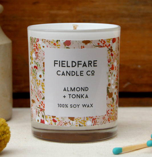 Almond + Tonka Bean Soy Wax Candle