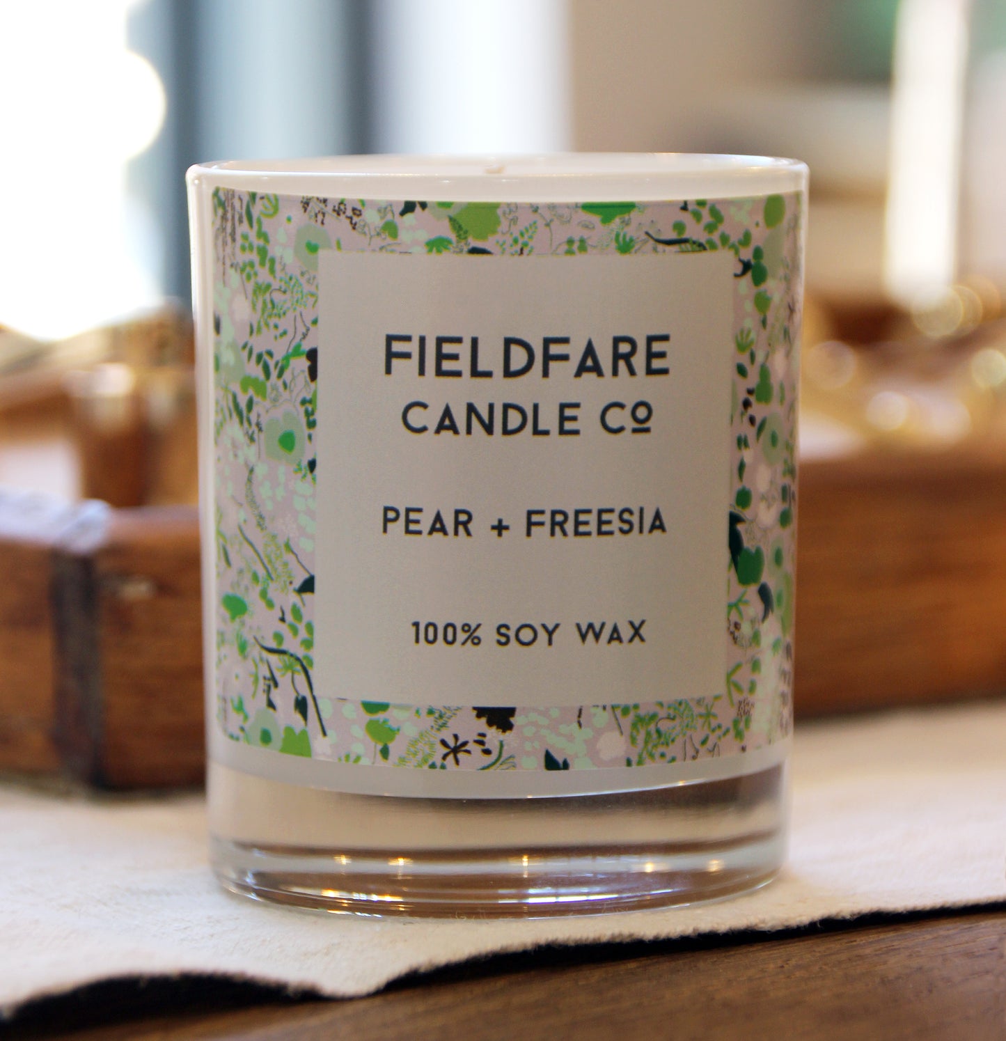 Pear + Freesia Soy Wax Candle