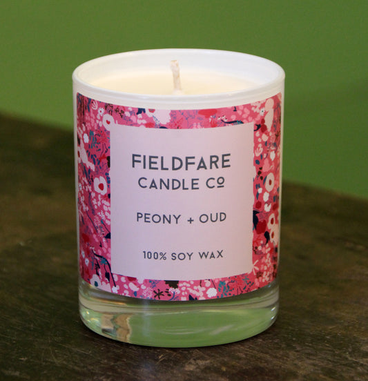Peony + Oud Soy Wax Candle