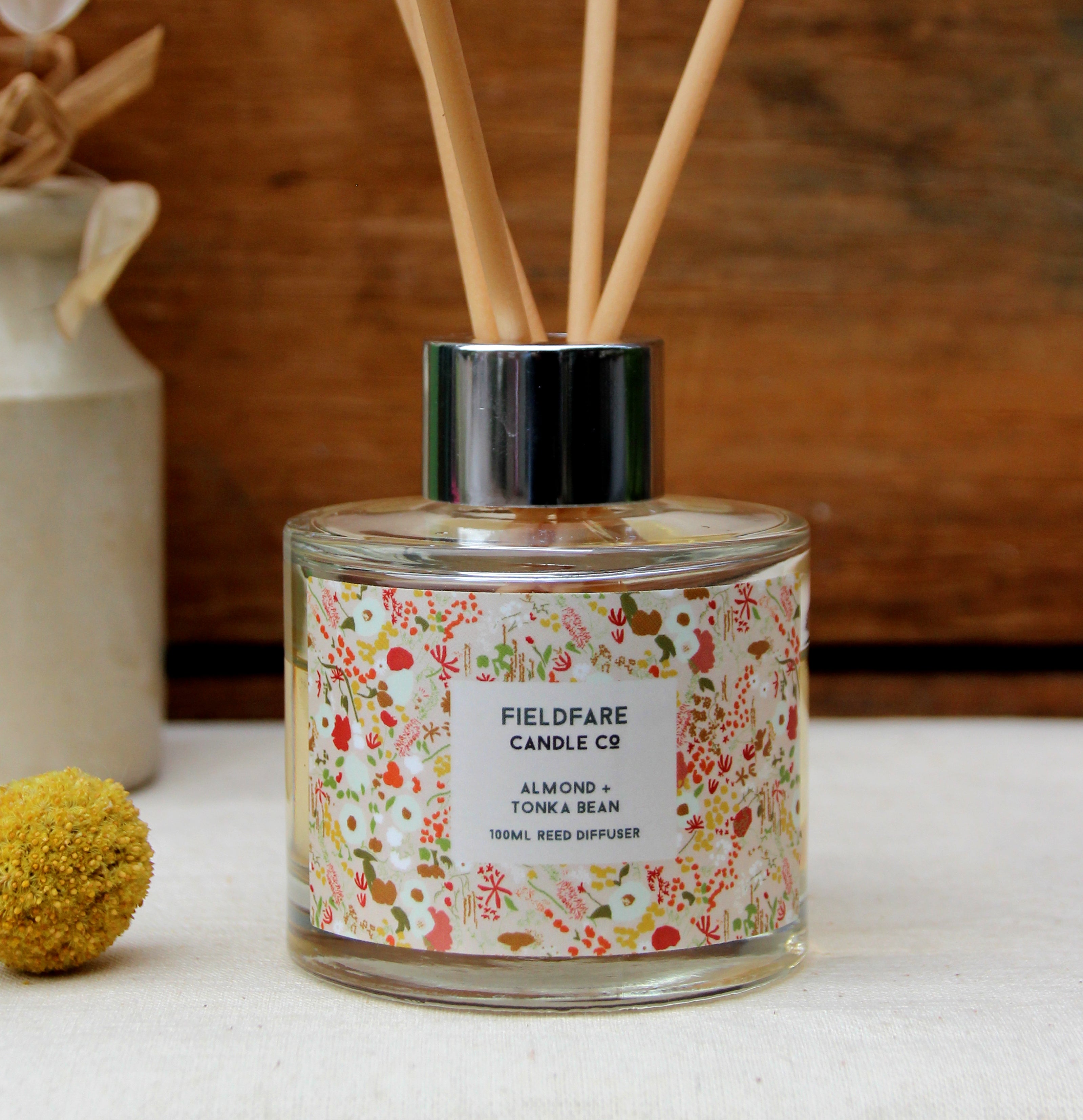 Almond + Tonka Bean Reed Diffuser – Fieldfare Candle Company