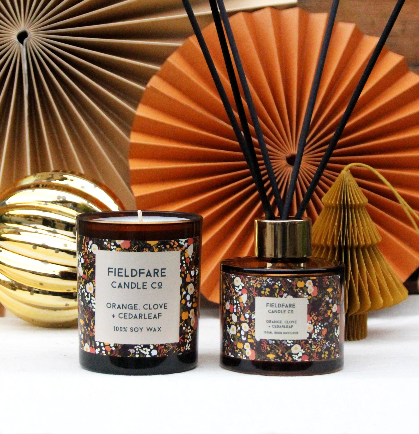 Orange, Clove + Cedarleaf Reed Diffuser