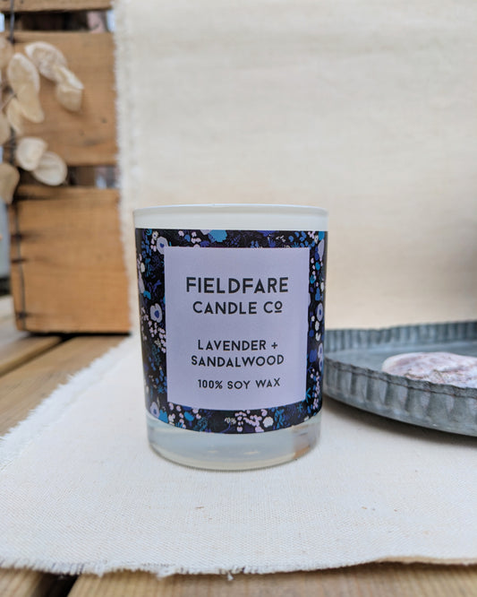 Lavender + Sandalwood Soy Wax Candle