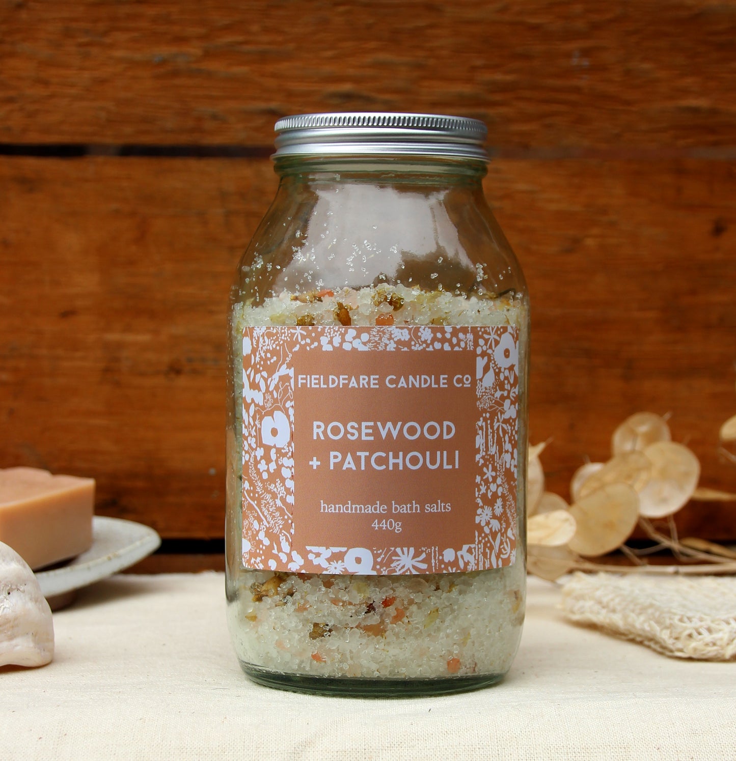 Rosewood and Patchouli Bath Salts